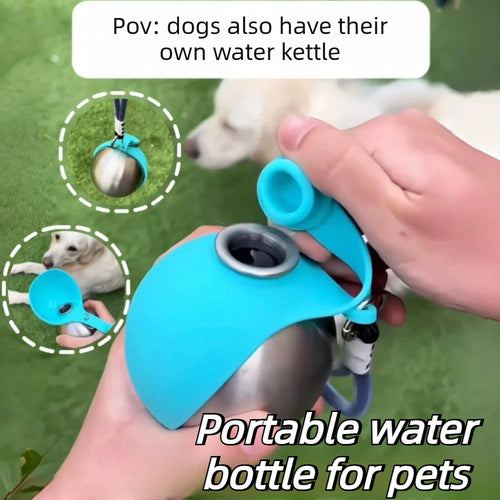 Sip & Go™ Portable Stainless Steel Water Bottle for Dogs